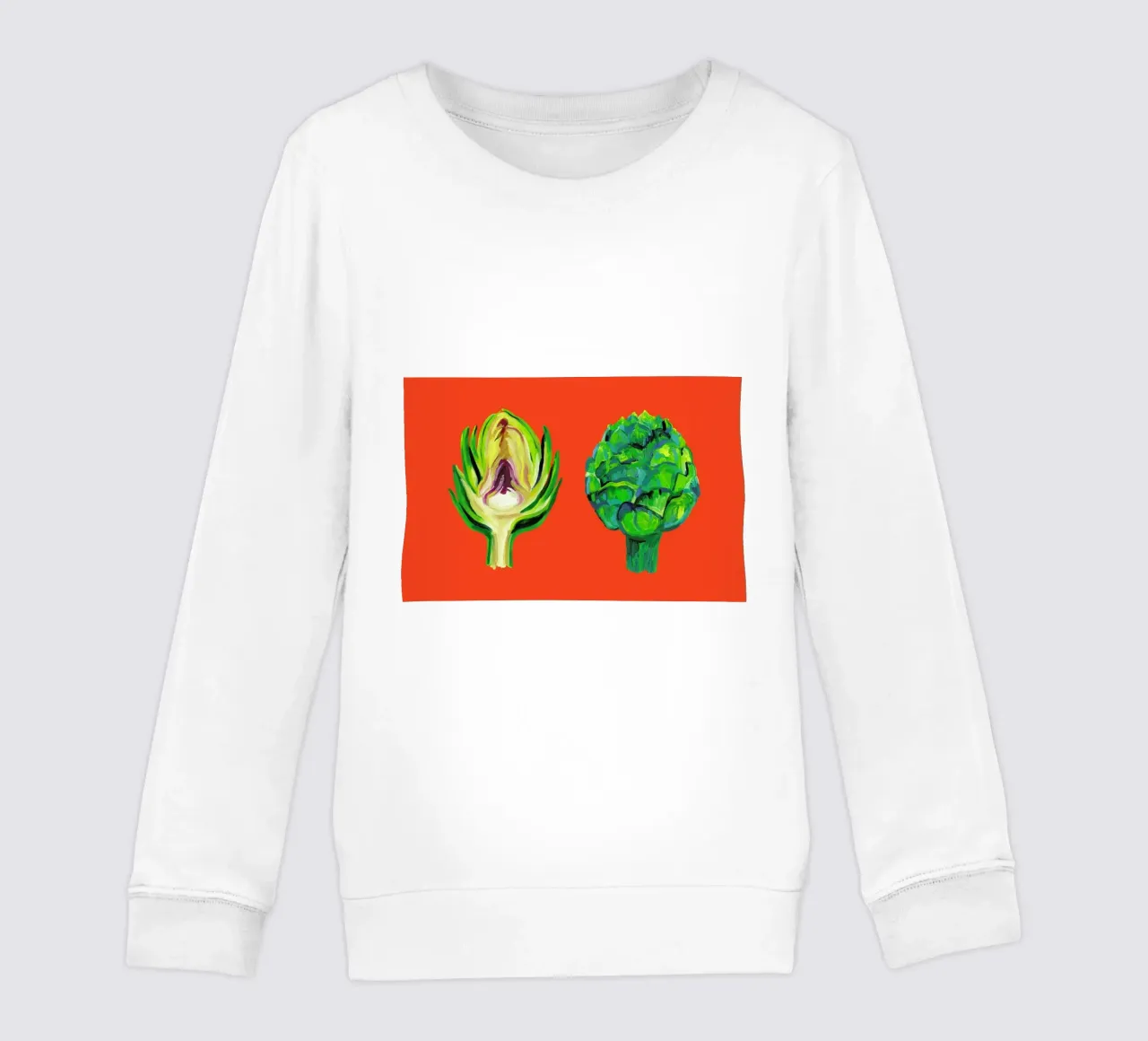 Artichokes On Orange felpa bambino da Alice Straker