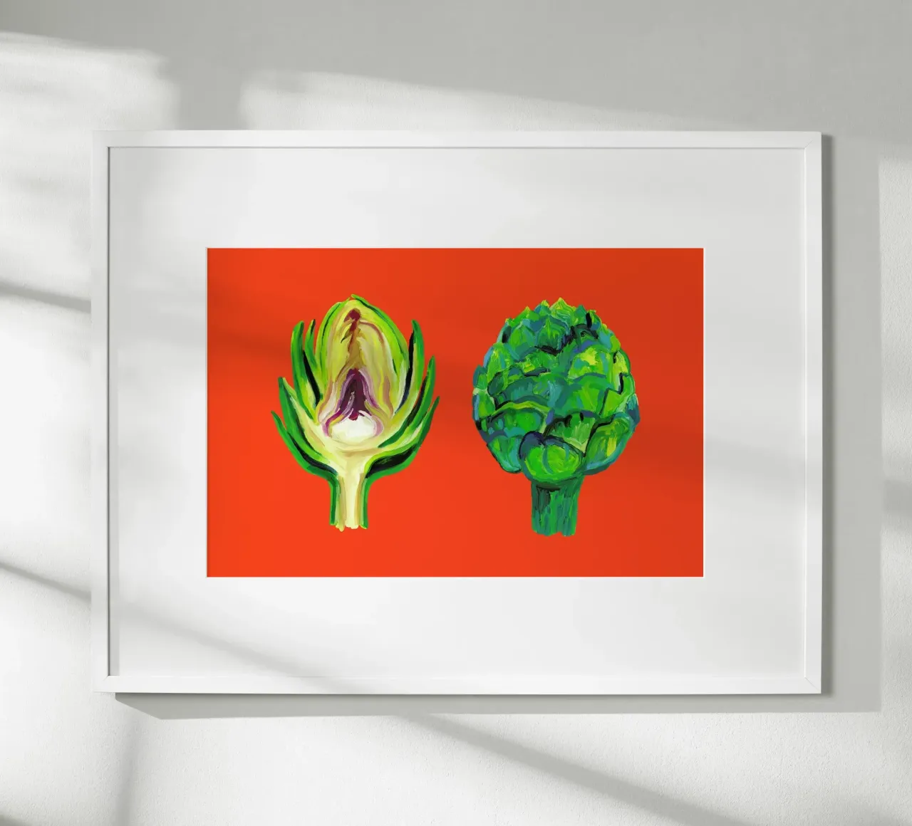 Artichokes On Orange carta hahnemühle da Alice Straker