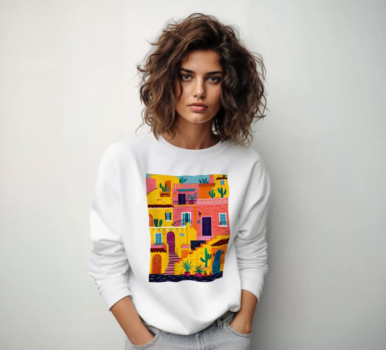 Labirinto colorato in collina felpa da FadeAura