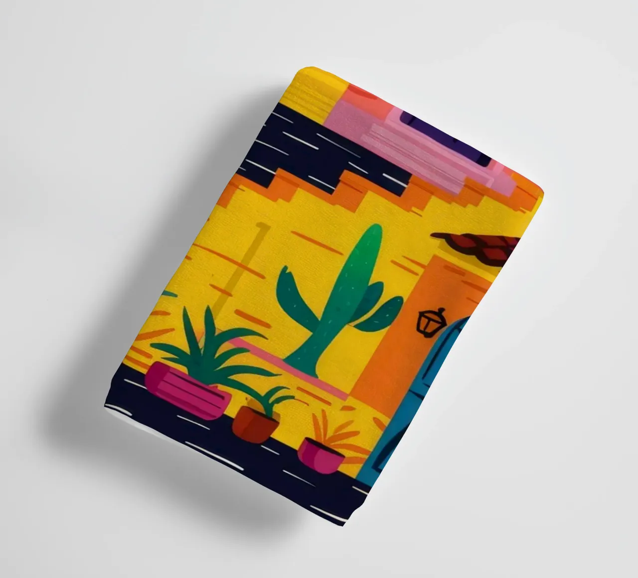 Labirinto colorato in collina asciugamano da bagno da FadeAura