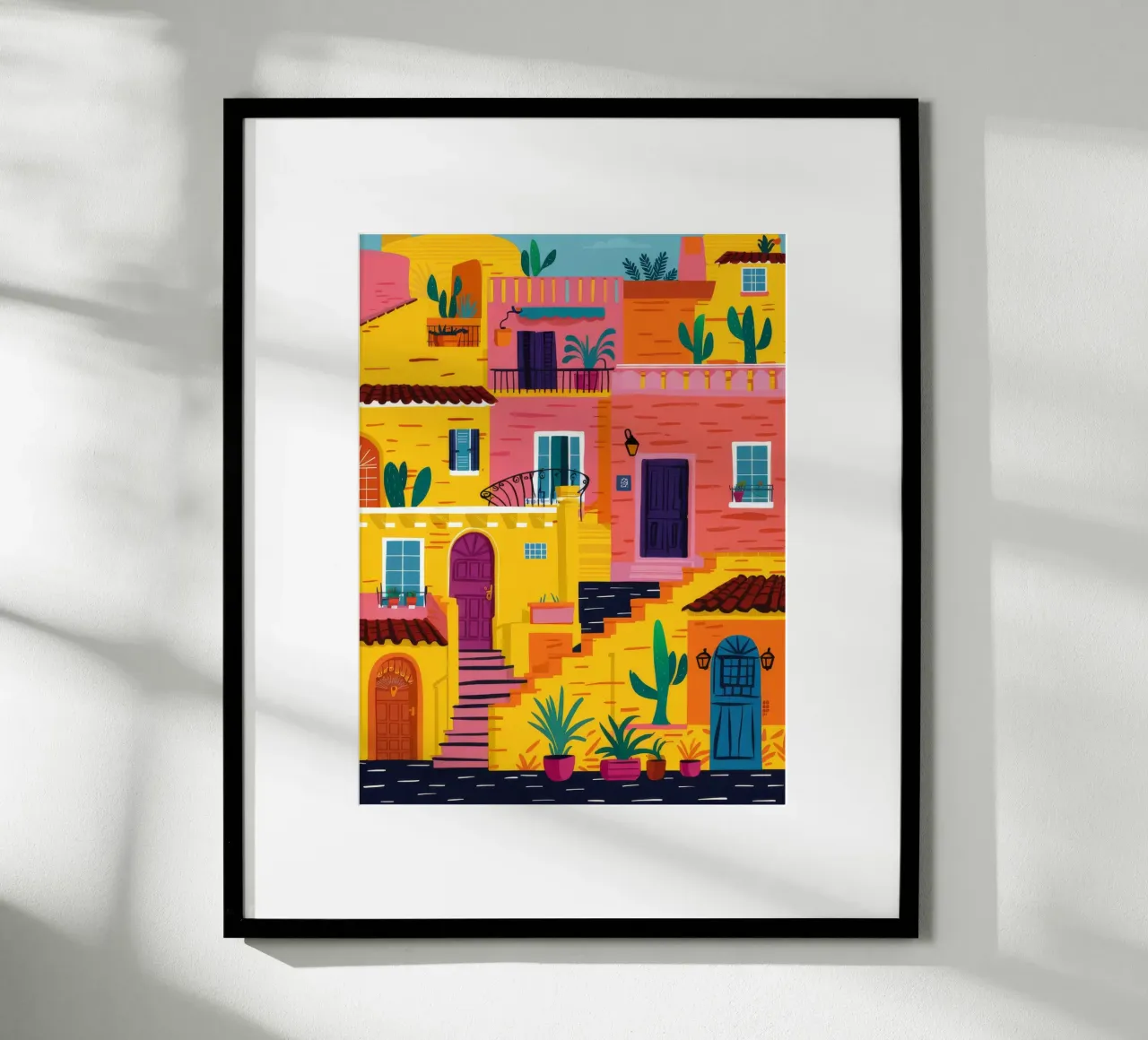 Labirinto colorato in collina carta hahnemühle da FadeAura