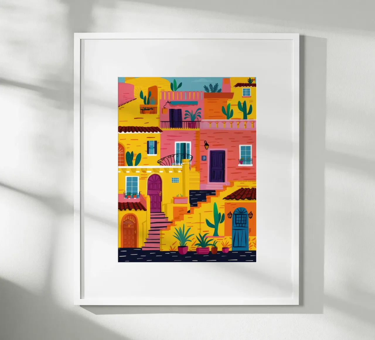 Labirinto colorato in collina carta hahnemühle da FadeAura