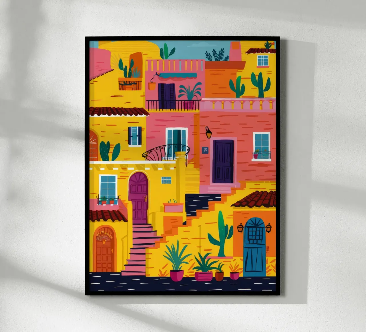 Labirinto colorato in collina carta hahnemühle da FadeAura