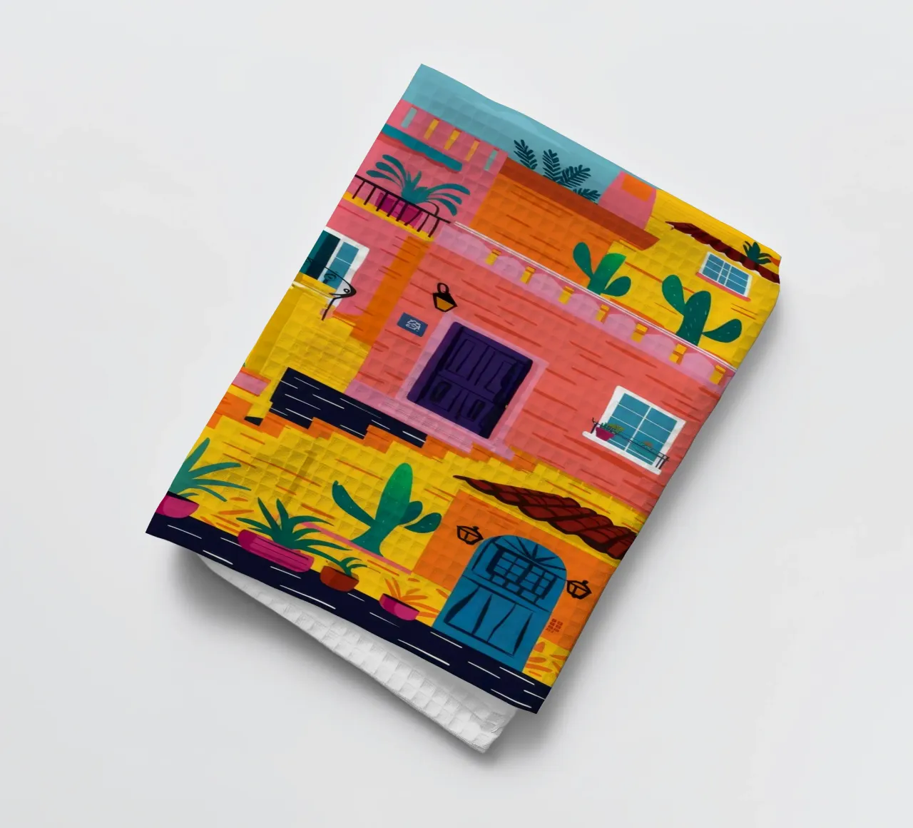 Labirinto colorato in collina canovaccio da cucina da FadeAura