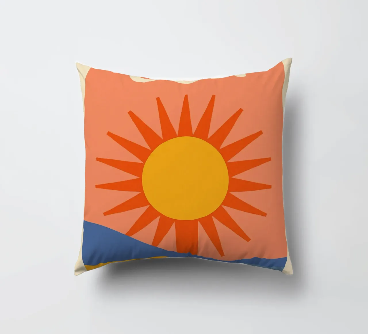 Sole grafico e retrò - SUN cuscino da JETLAG | affiches voyage