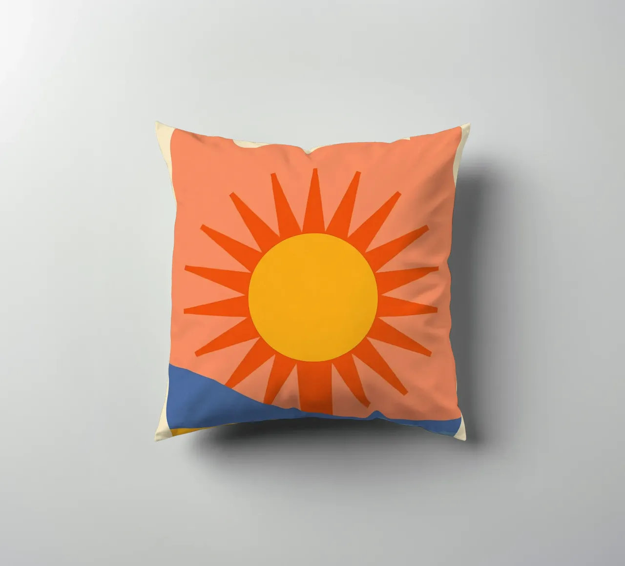 Sole grafico e retrò - SUN cuscino da JETLAG | affiches voyage