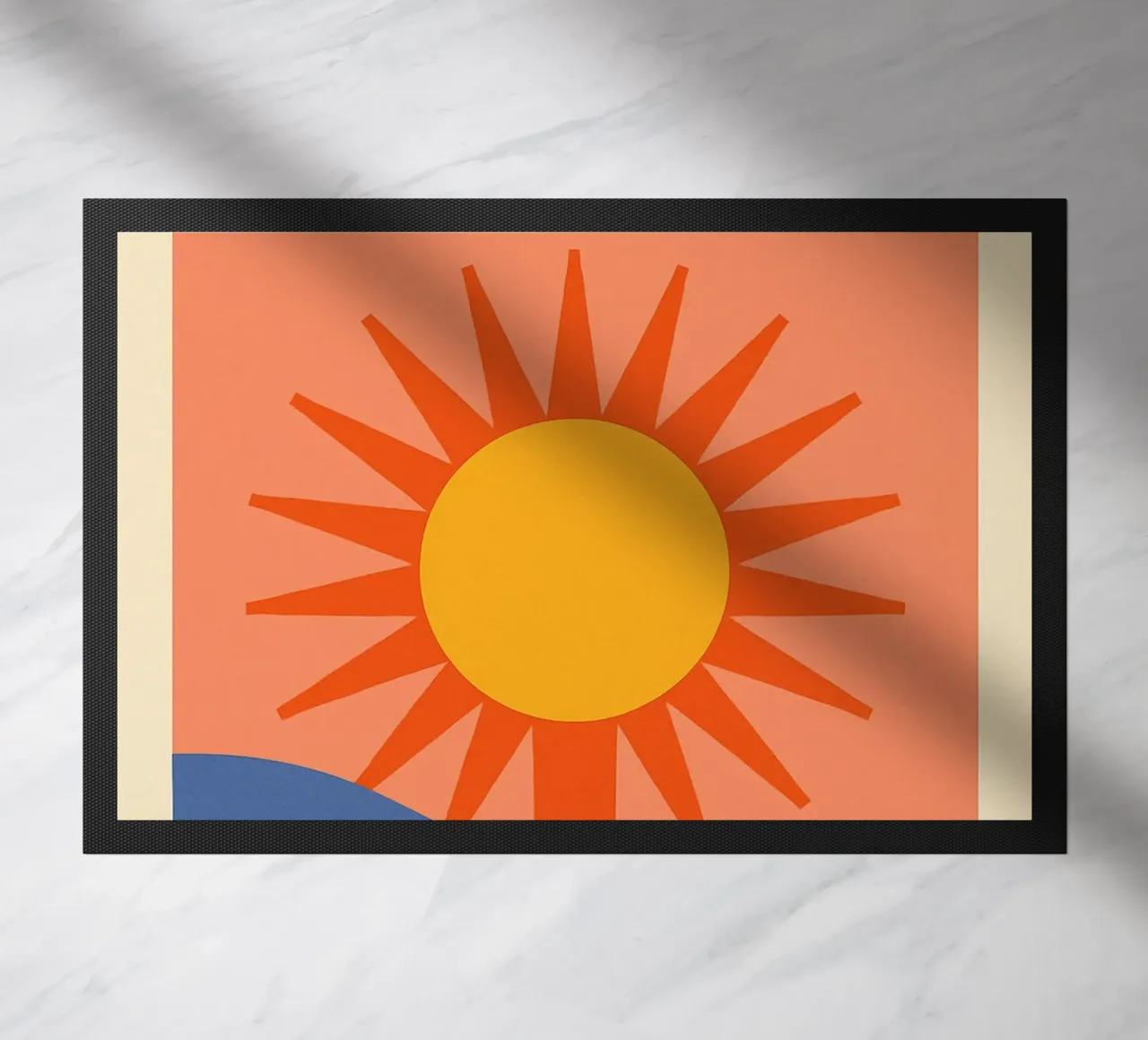 Sole grafico e retrò - SUN zerbino da JETLAG | affiches voyage