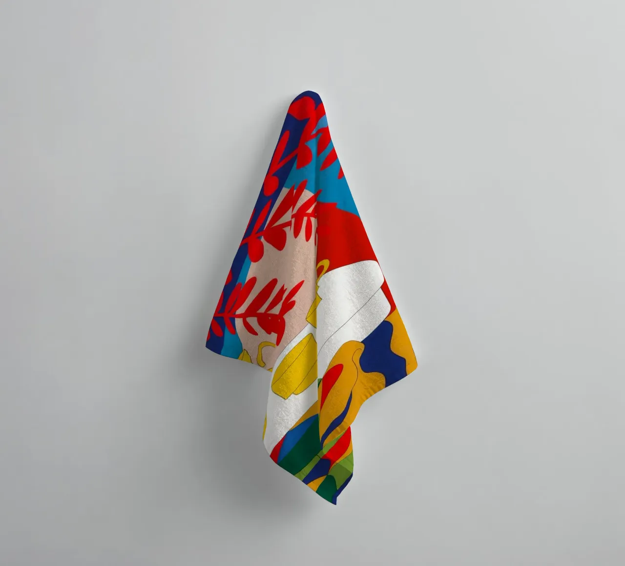 Red Leaf Shadow towel by Tiga Bersama