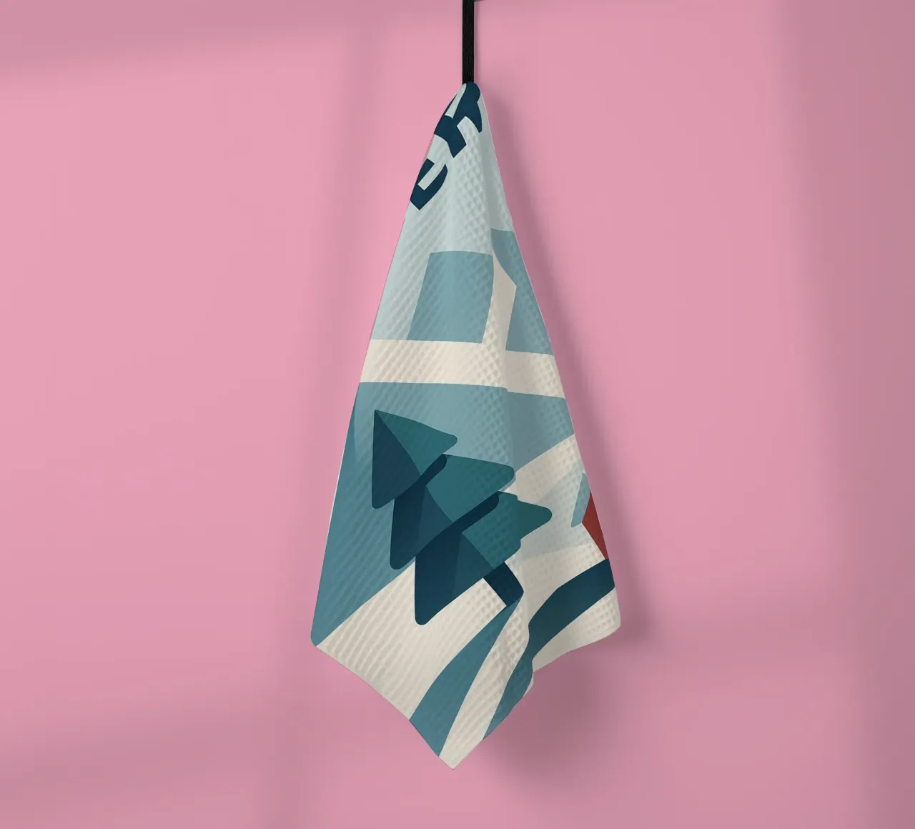 Silenzio invernale geometrico - INVERNO canovaccio da cucina da JETLAG | affiches voyage