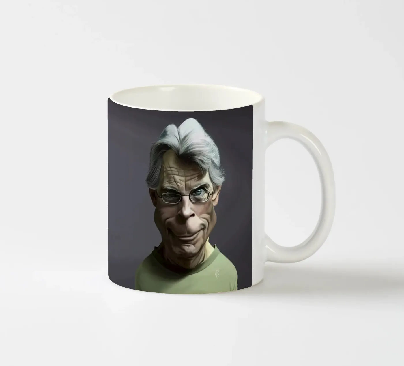 Stephen King ceramic mug by Rob Art | Illustration