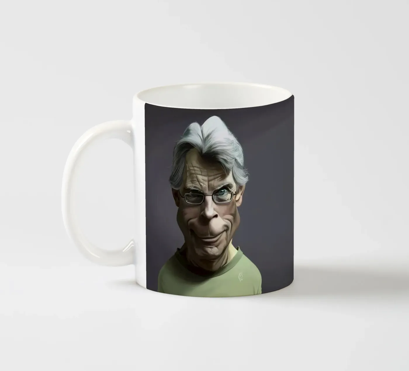Stephen King ceramic mug by Rob Art | Illustration