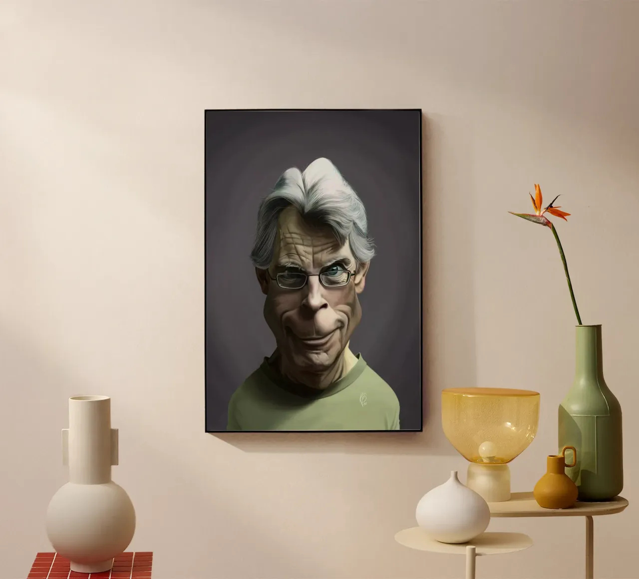 Stephen King plexiglass da Rob Art | Illustration