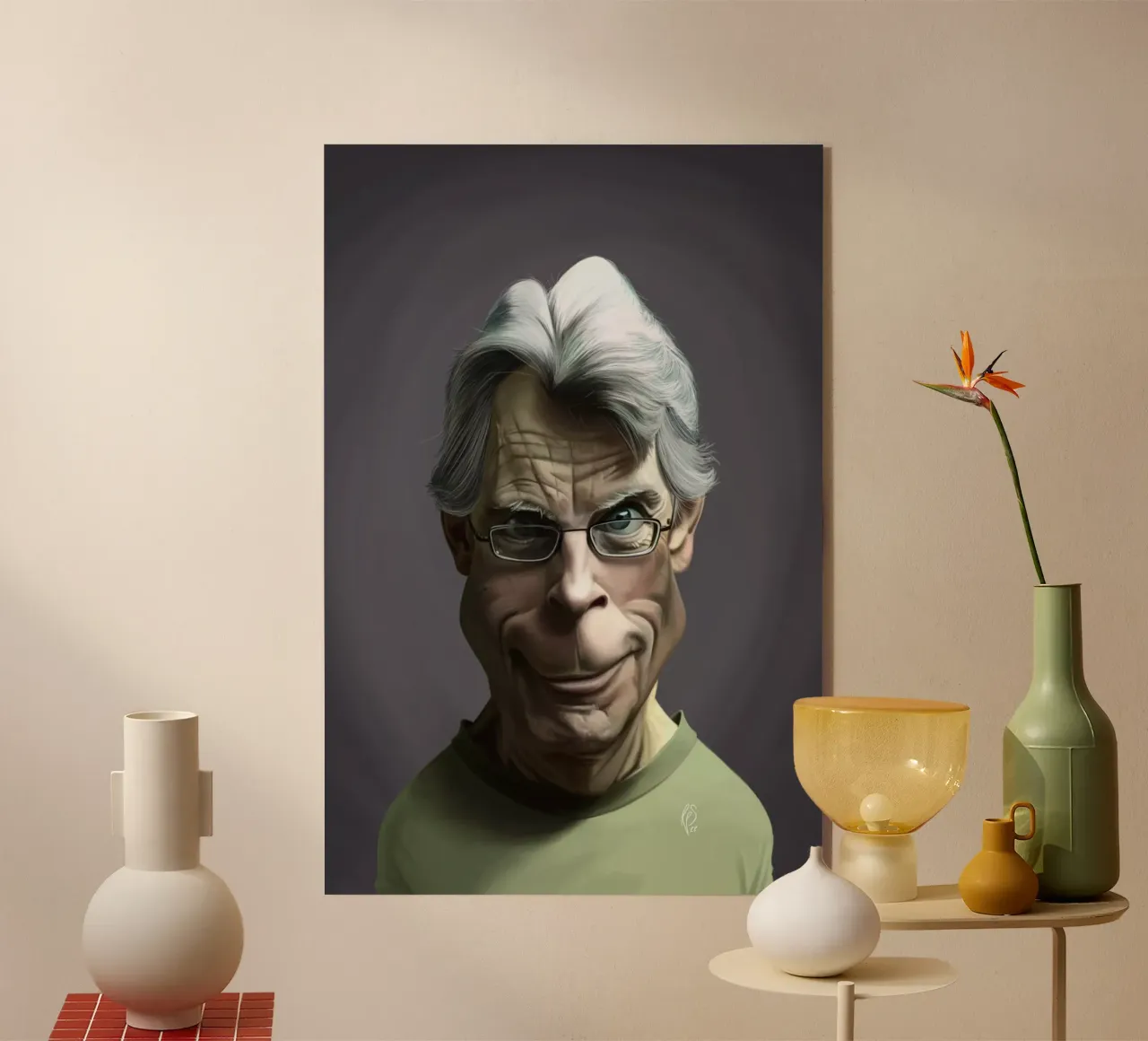 Stephen King plexiglass da Rob Art | Illustration