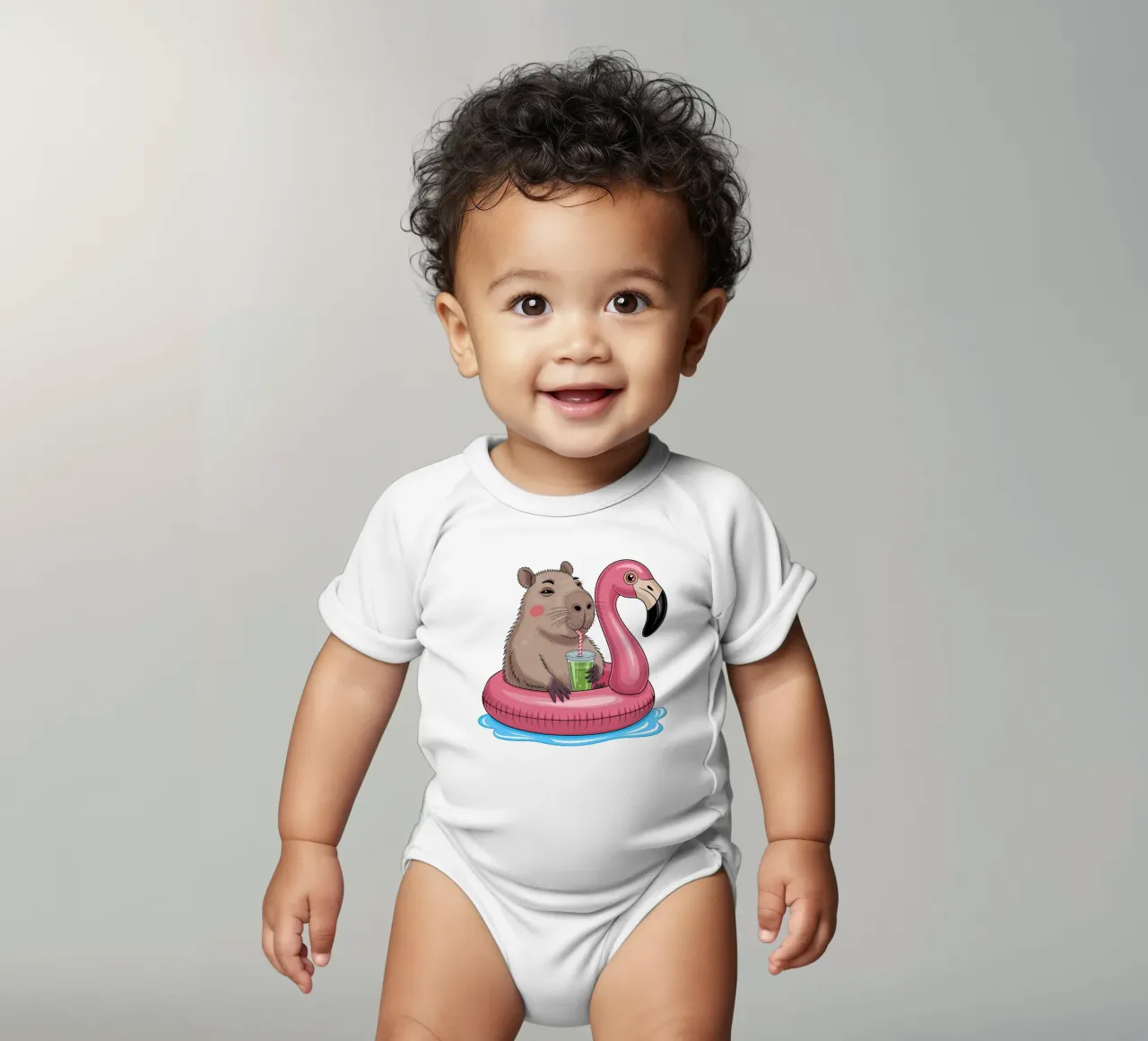 Capy & Bara Pool Flamingo body de bebé de Capy & Bara