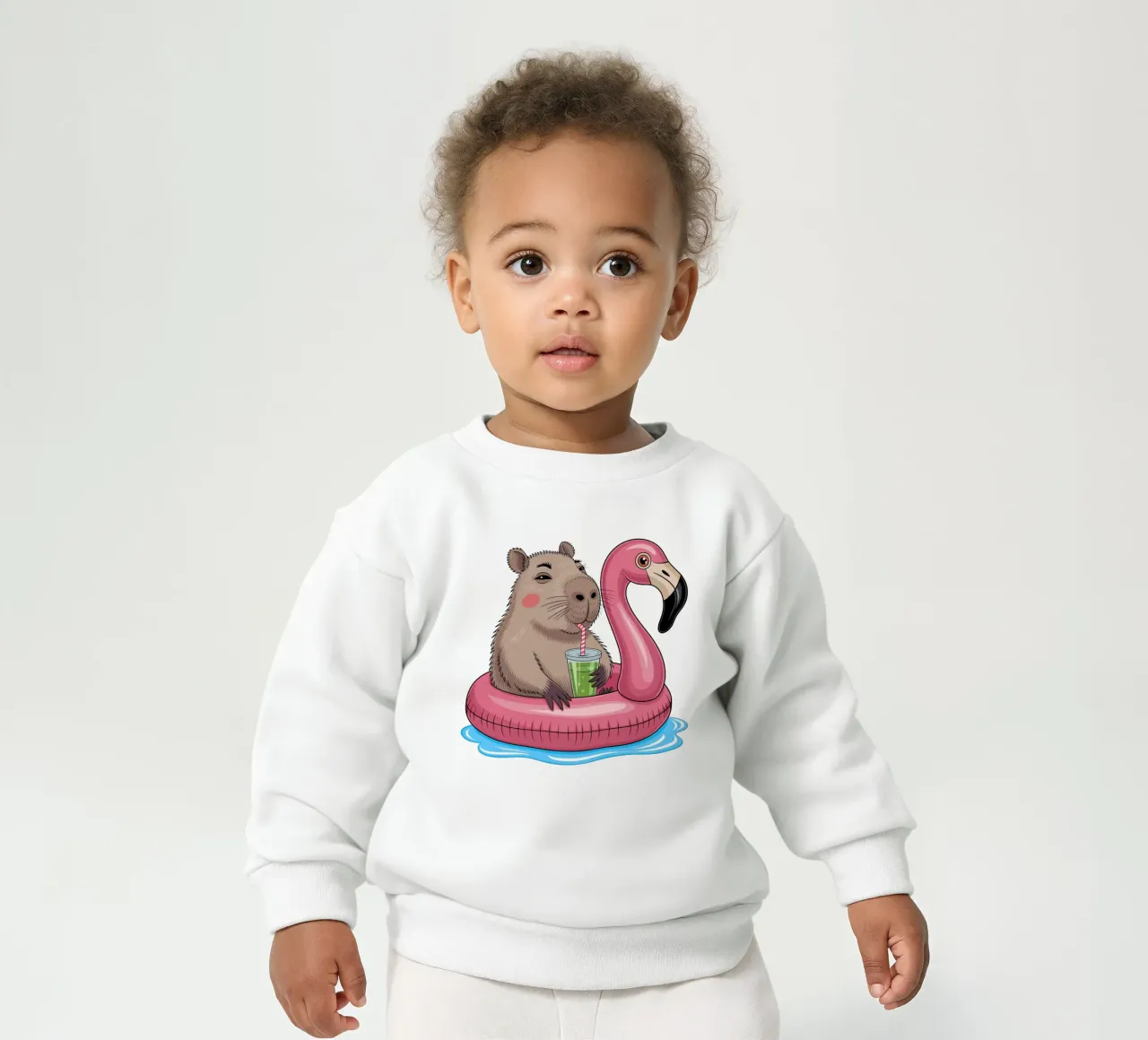 Capy & Bara Pool Flamingo sweat pour bébé de Capy & Bara