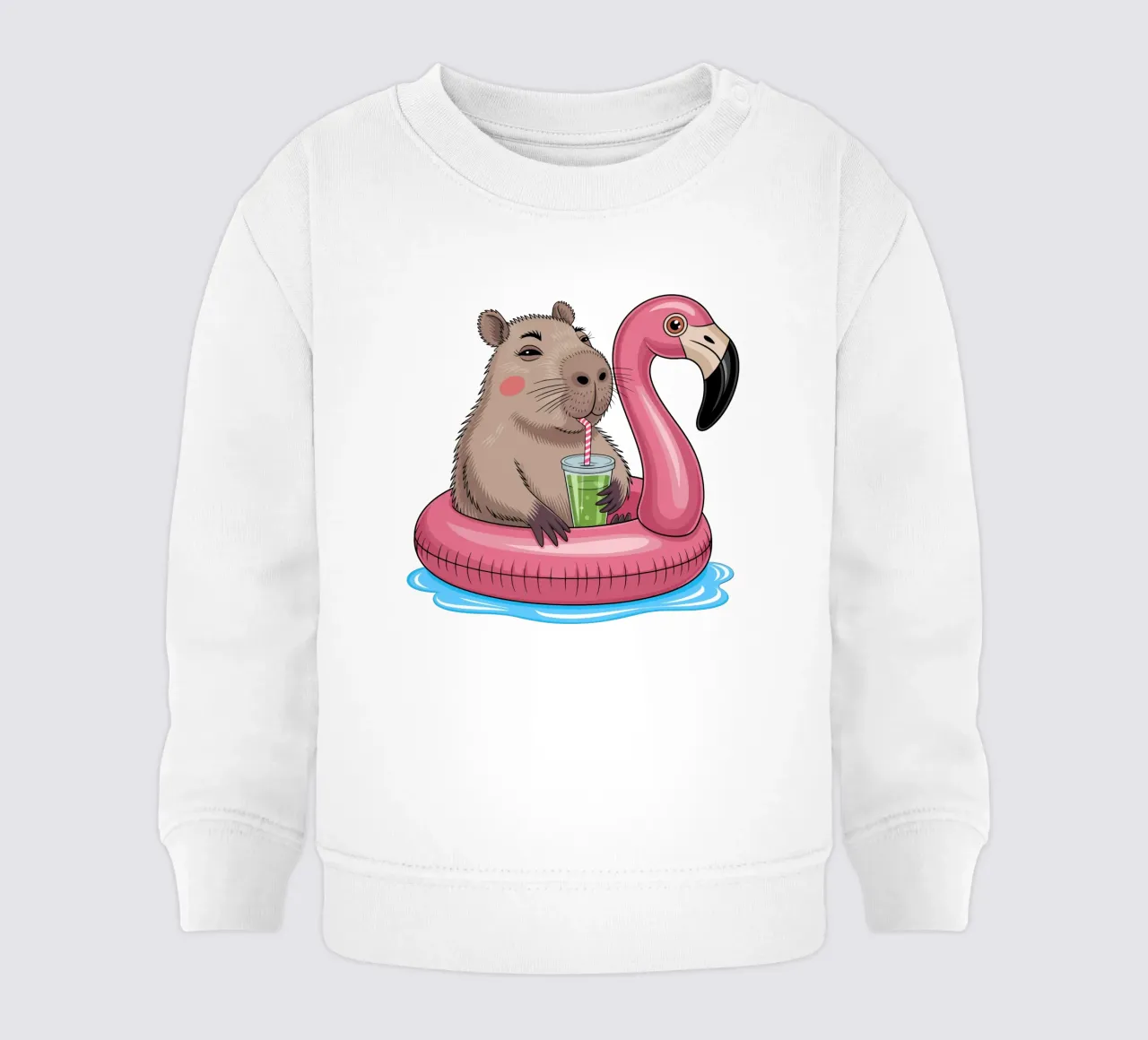 Capy & Bara Pool Flamingo sweat pour bébé de Capy & Bara