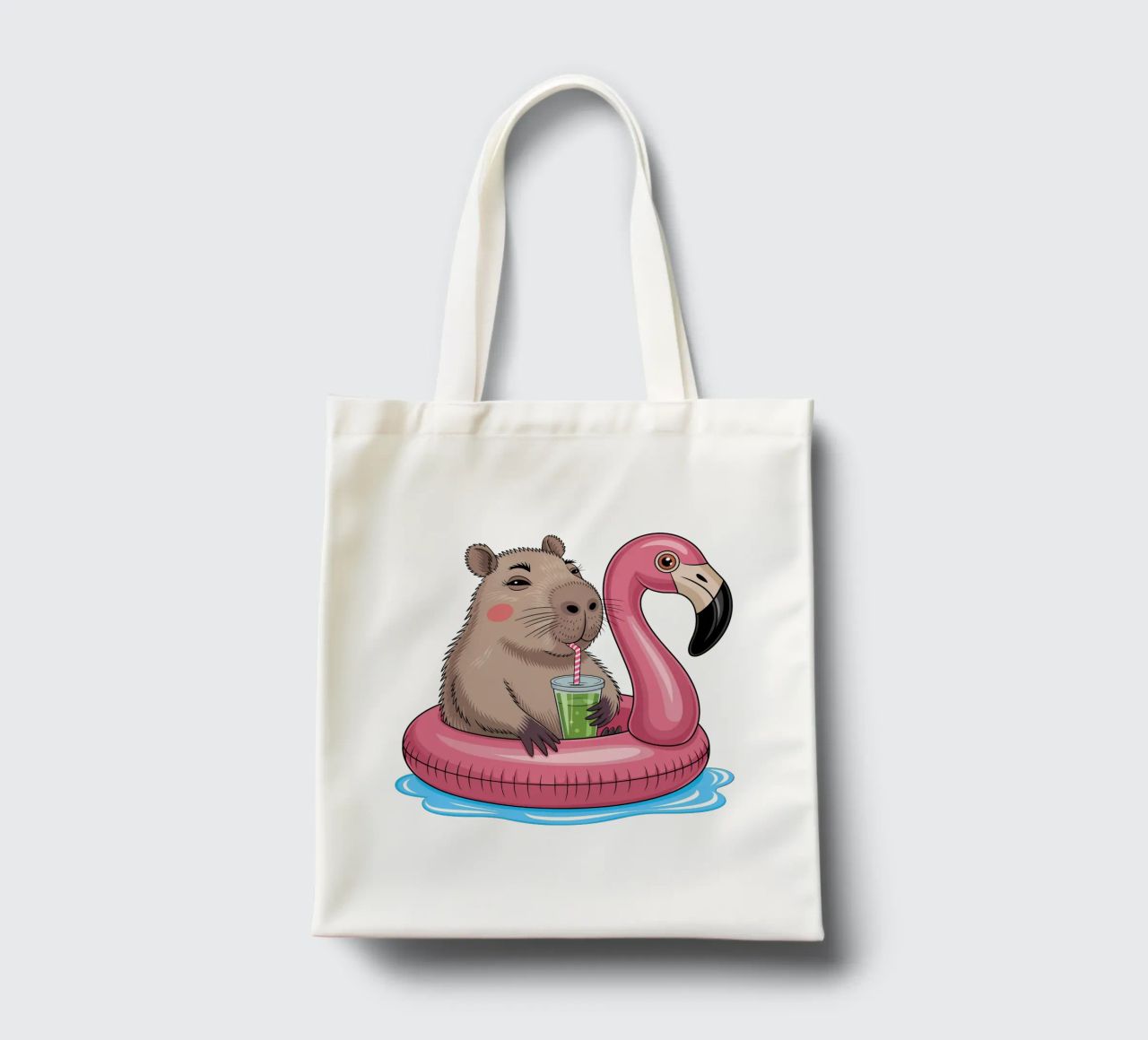 Capy & Bara Pool Flamingo borsa in juta da Capy & Bara