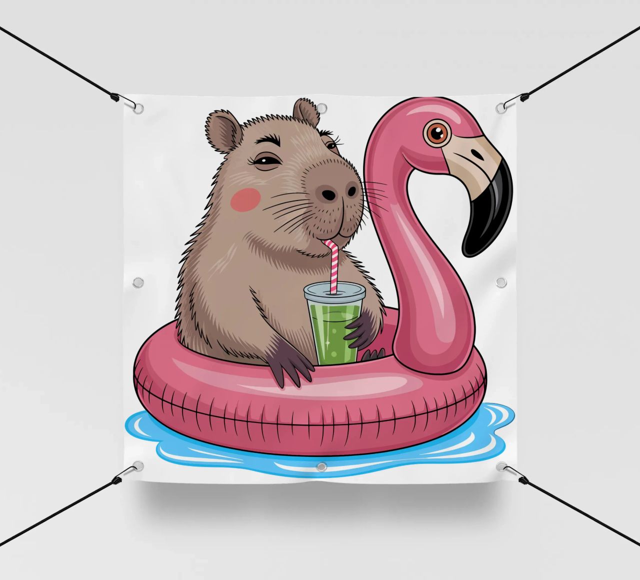 Capy & Bara Pool Flamingo telo in pvc da Capy & Bara
