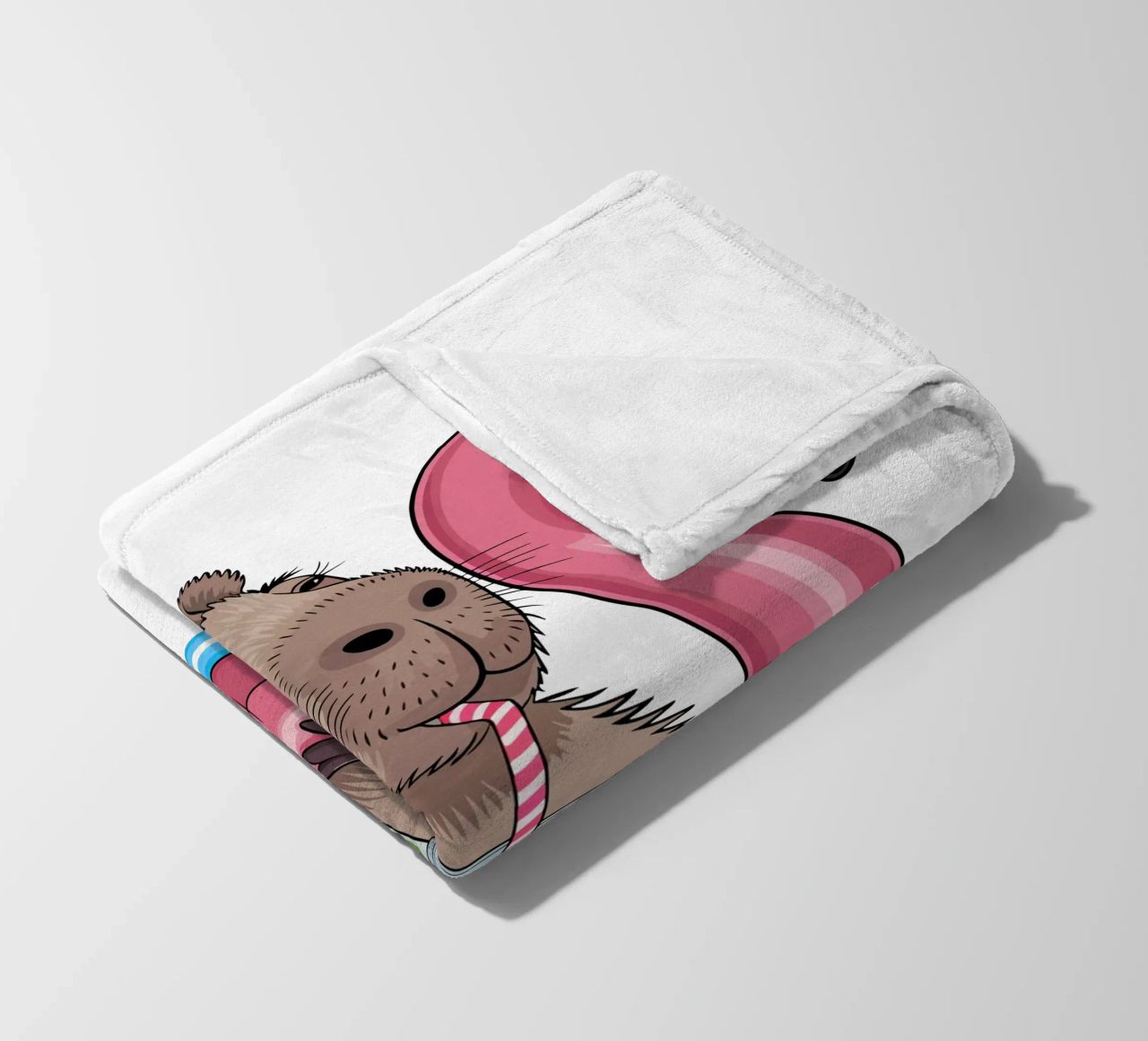 Capy & Bara Pool Flamingo coperta in pile da Capy & Bara
