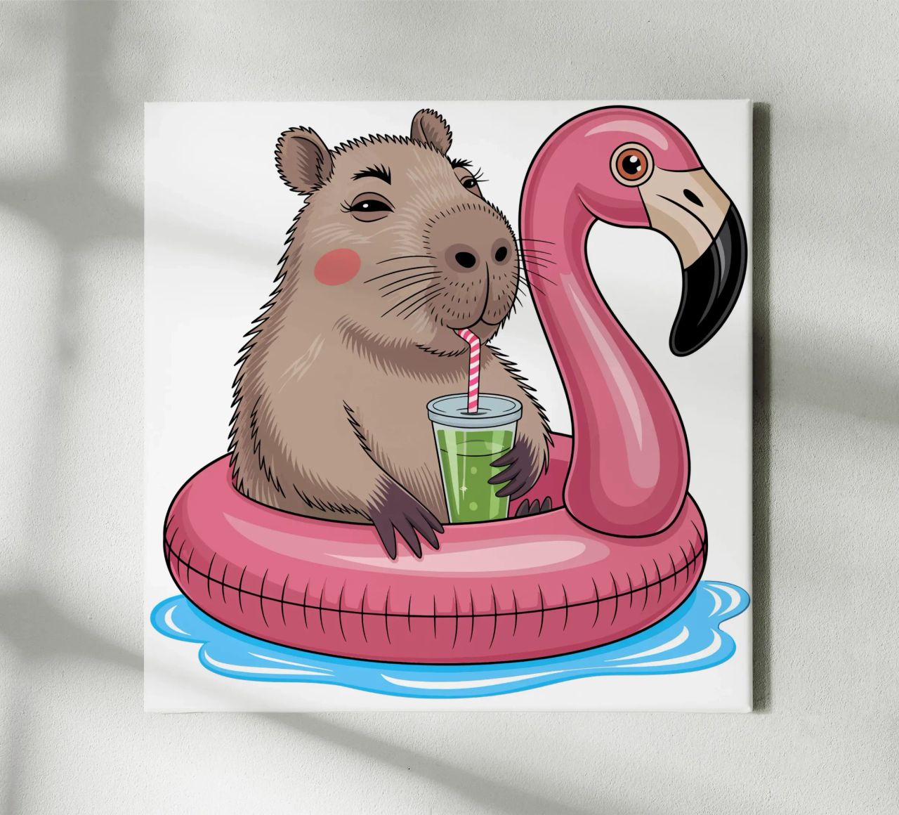 Capy & Bara Pool Flamingo tela da Capy & Bara