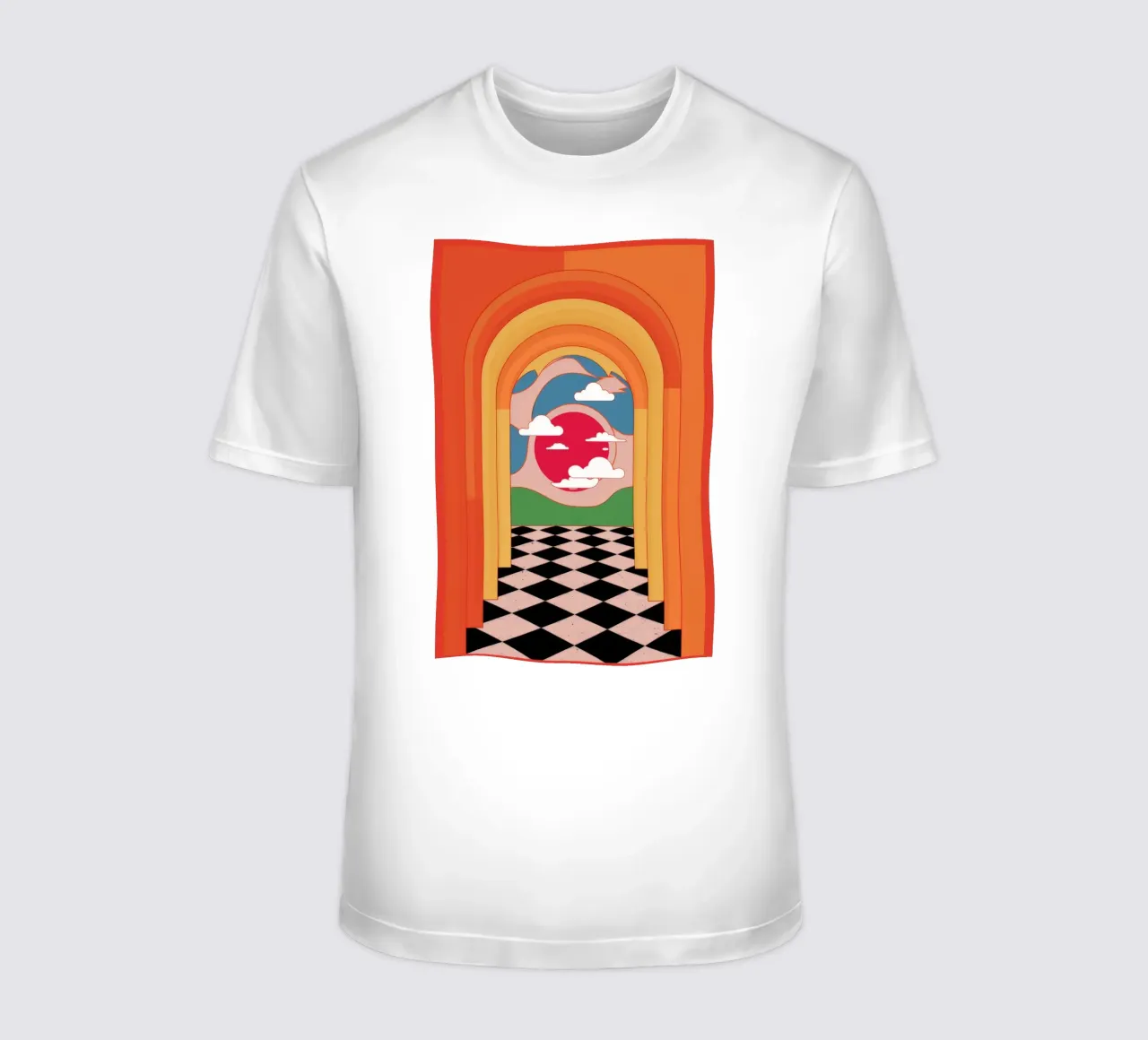 Sogno di un arco a scacchi t-shirt da Stone Decade