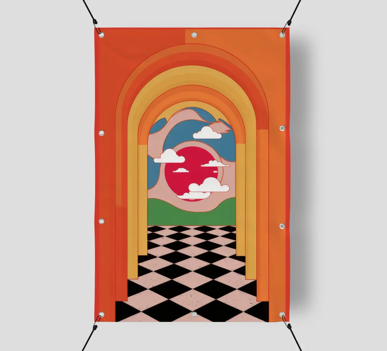 Sogno di un arco a scacchi telo in pvc da Stone Decade