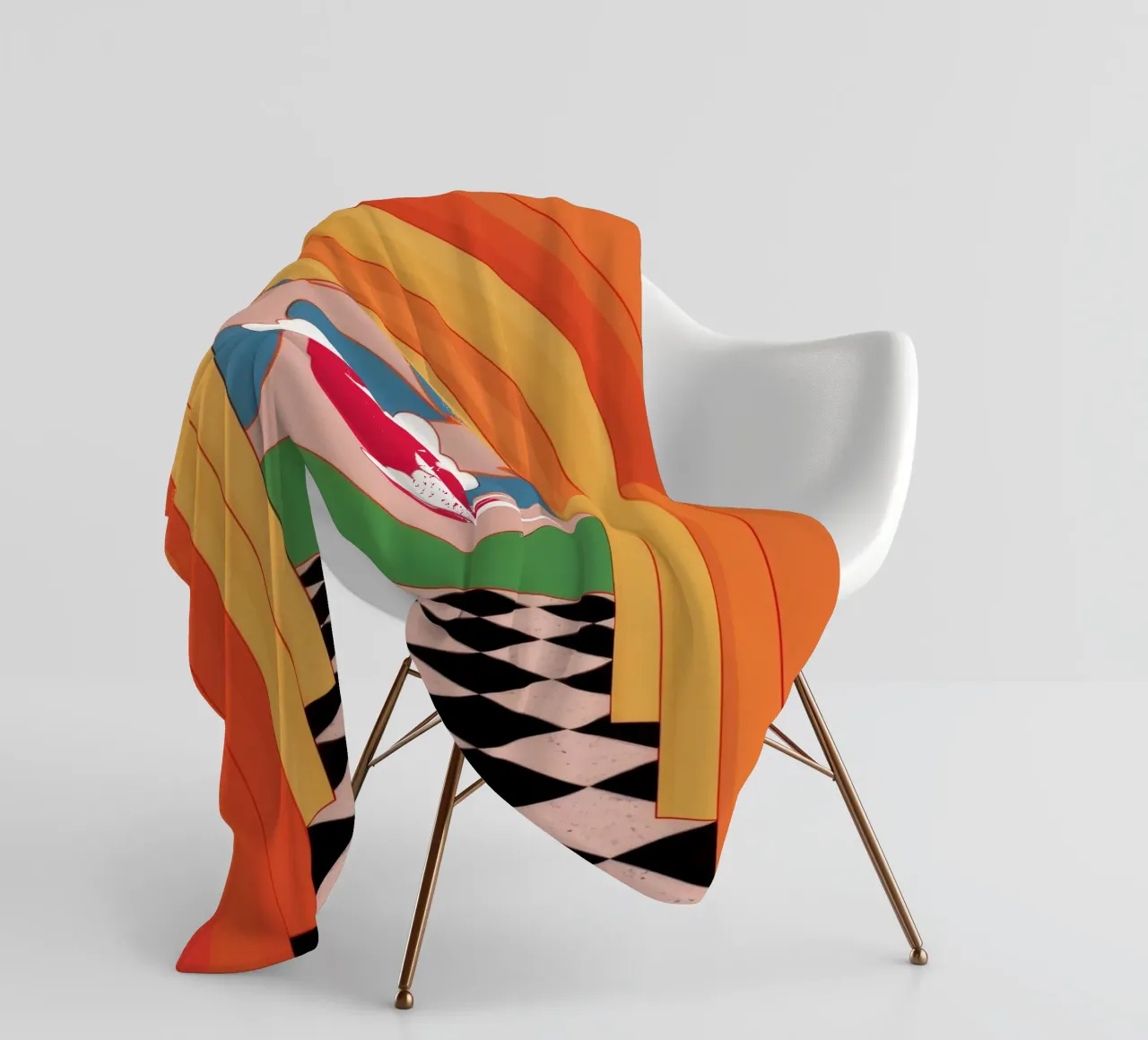 Sogno di un arco a scacchi coperta in pile da Stone Decade