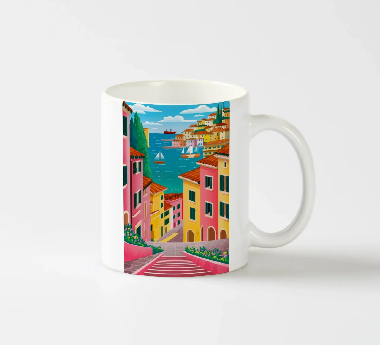 Positano a due passi dal mare tazza in ceramica da FadeAura