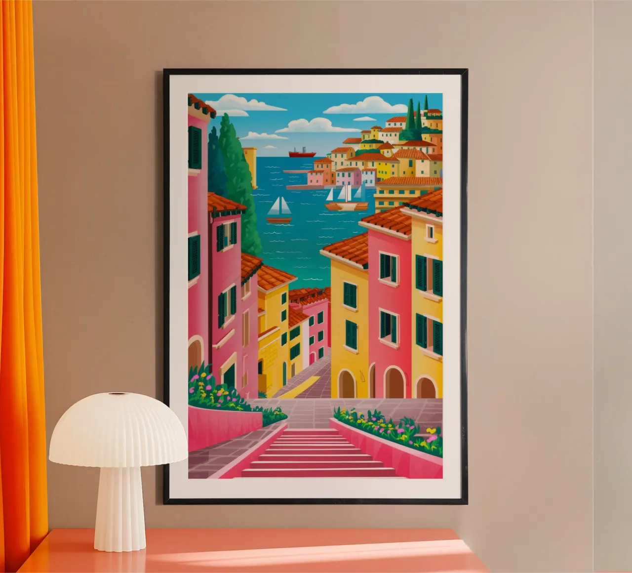 Positano a due passi dal mare carta hahnemühle da FadeAura
