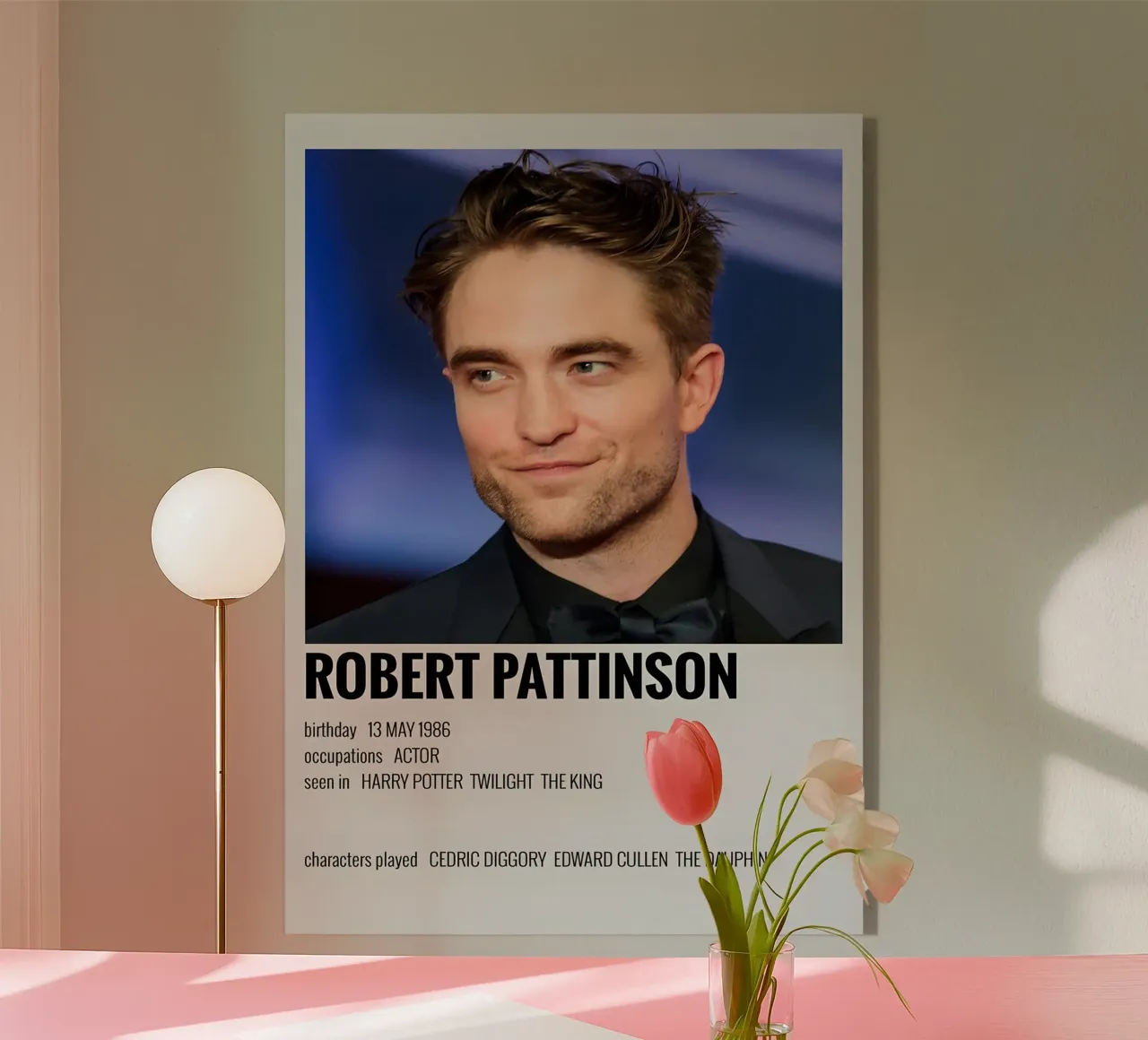 ROBERT PATTINSON plexiglass da MVFminimalist