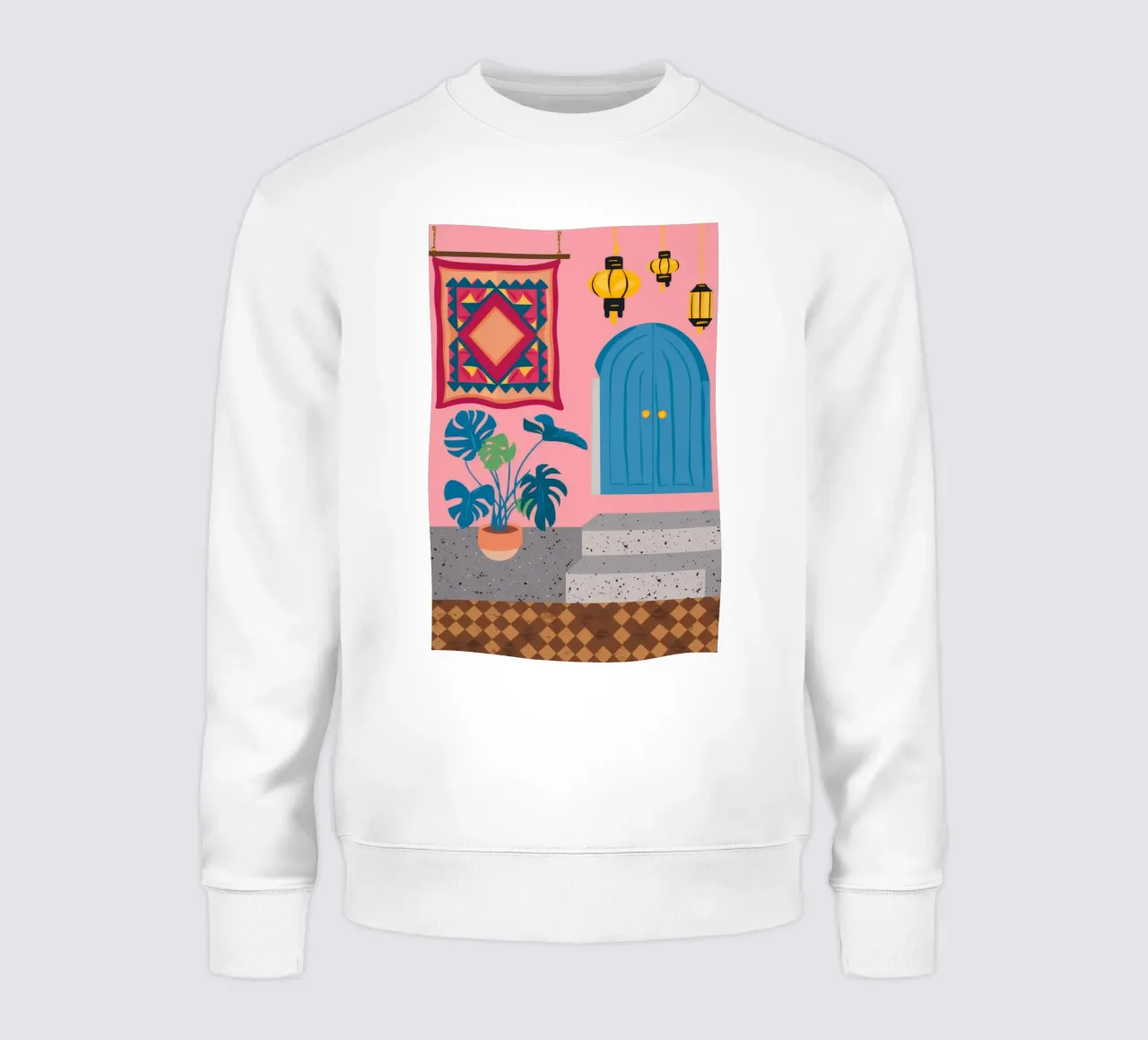 Cortile della Porta Blu felpa da Muse Artworks