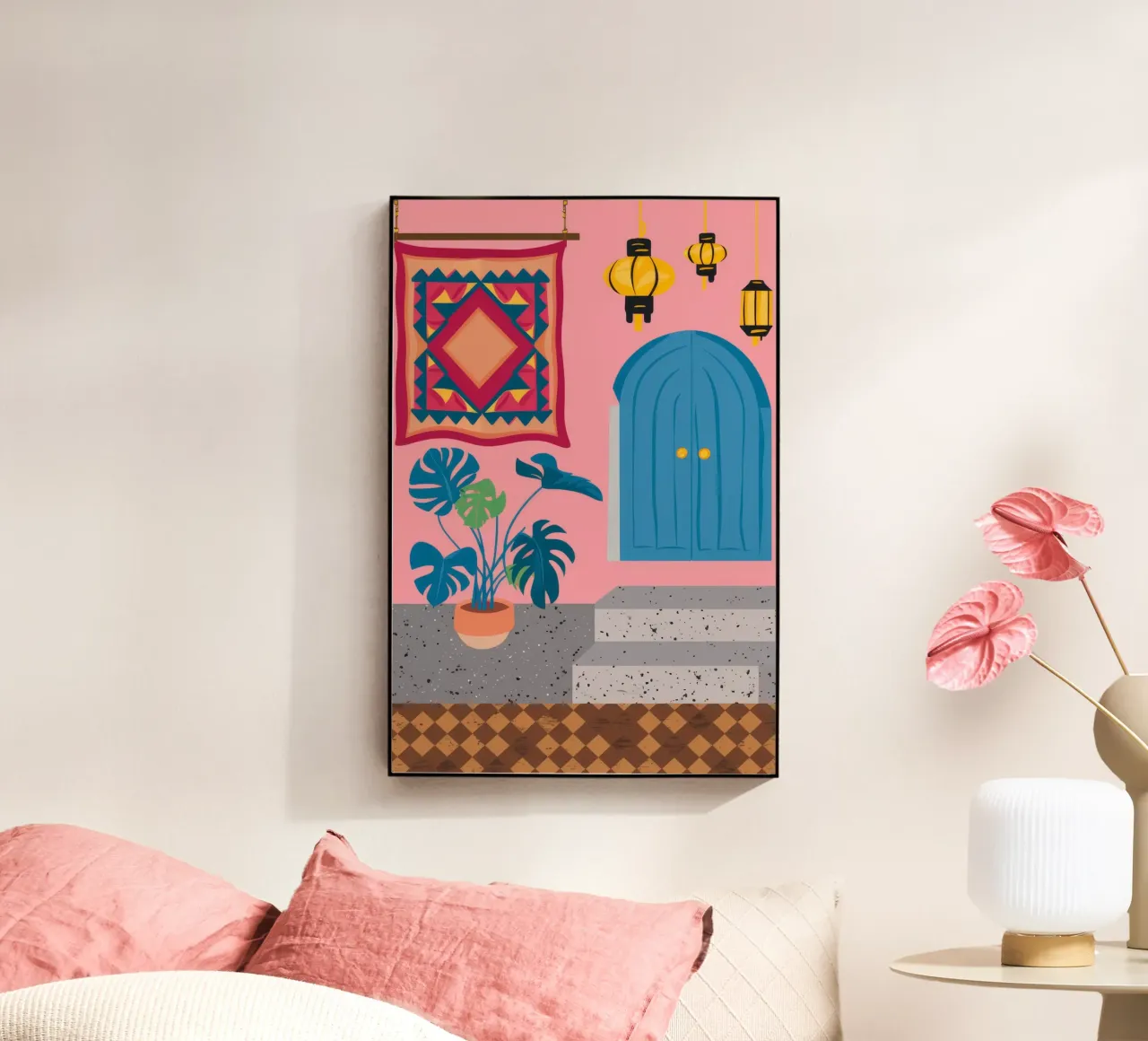 Cortile della Porta Blu plexiglass da Muse Artworks