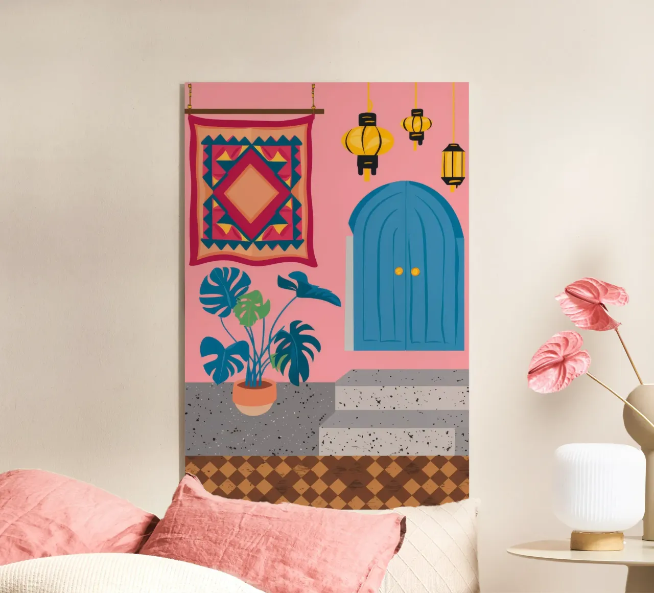 Cortile della Porta Blu plexiglass da Muse Artworks