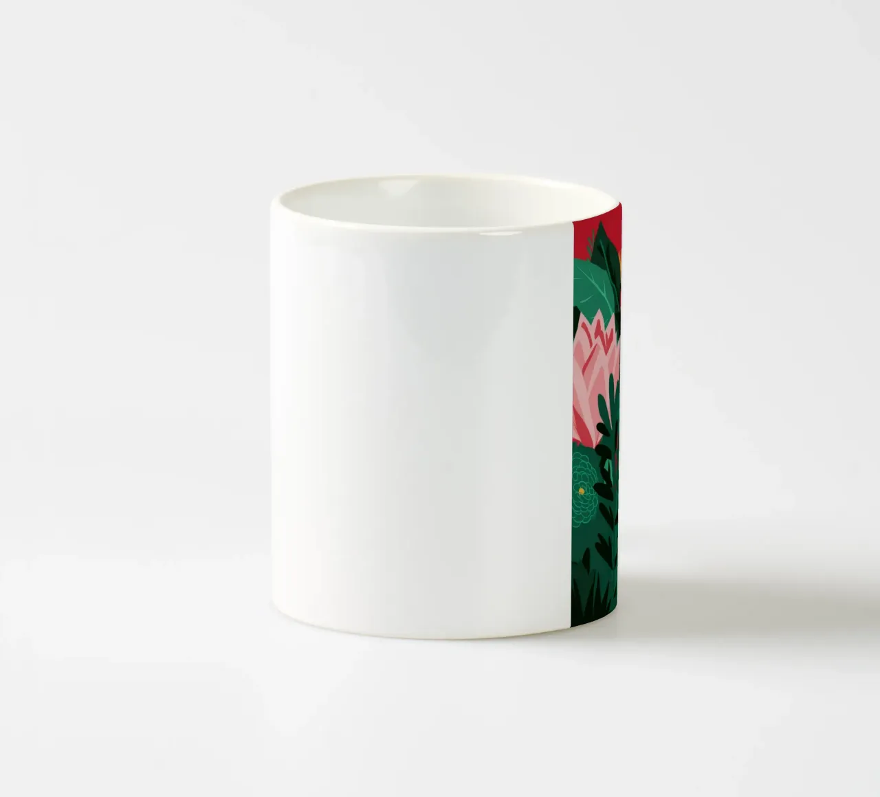 Giungla floreale felina tazza in ceramica da Stone Decade