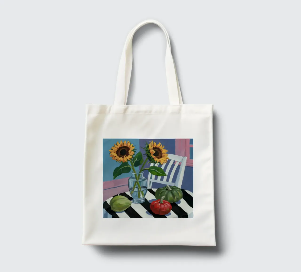 Sunflower Window View tote bag by Fable Tempa