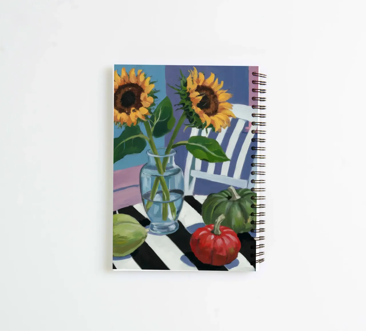 Sunflower Window View spiral notebook by Fable Tempa