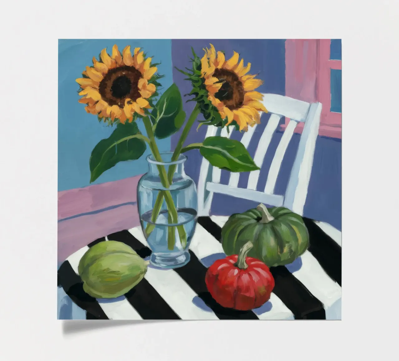 Sunflower Window View sticker sheet by Fable Tempa