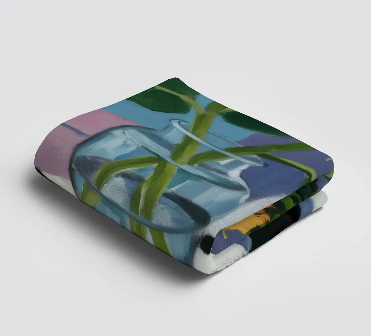 Sunflower Window View towel by Fable Tempa
