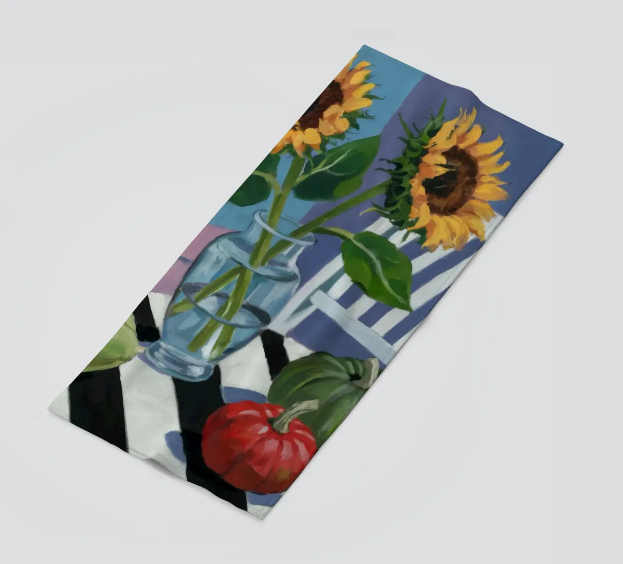 Sunflower Window View beach towel by Fable Tempa