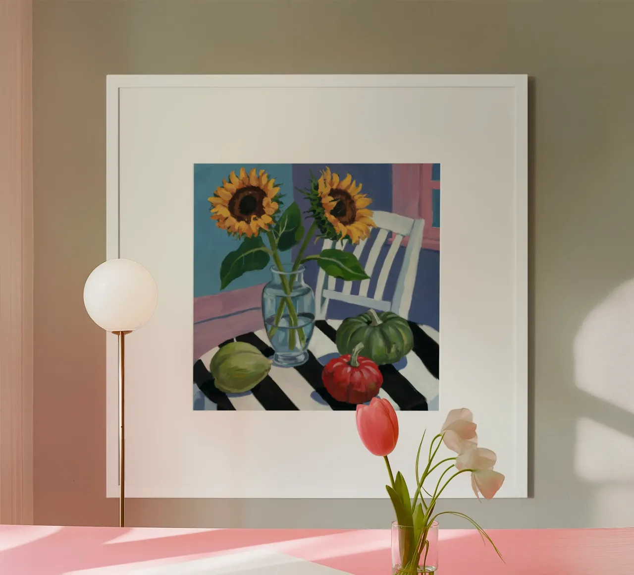 Sunflower Window View hahnemühle by Fable Tempa
