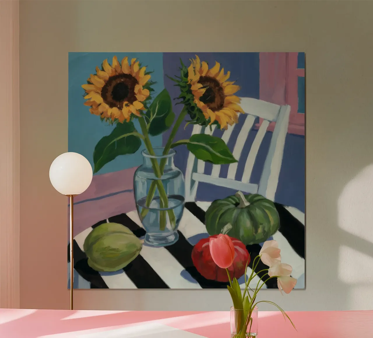 Sunflower Window View hahnemühle by Fable Tempa