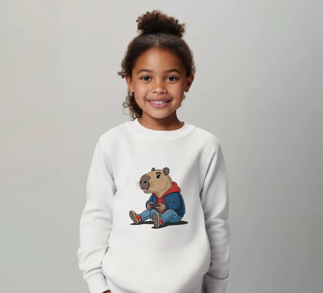 Capy & Bara Gaming kids sweatshirt by Shirtfantastisch