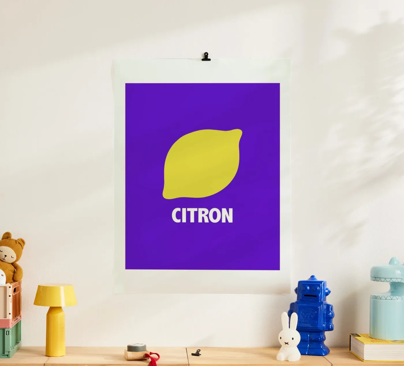 Citron Blue poster da Mottos by Sinan Saydik