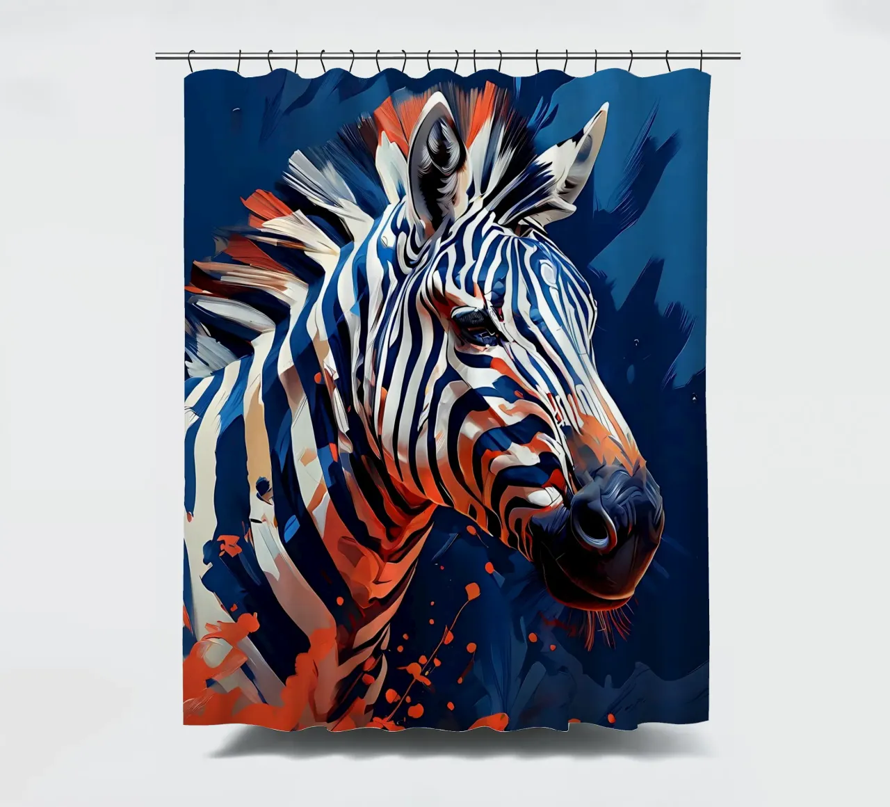 Stile_Zebra_F_1 tenda da doccia da Tierisch bunt by LK