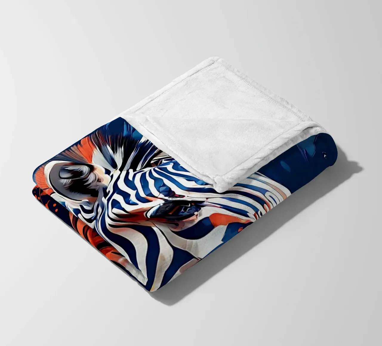Stile_Zebra_F_1 coperta in pile da Tierisch bunt by LK