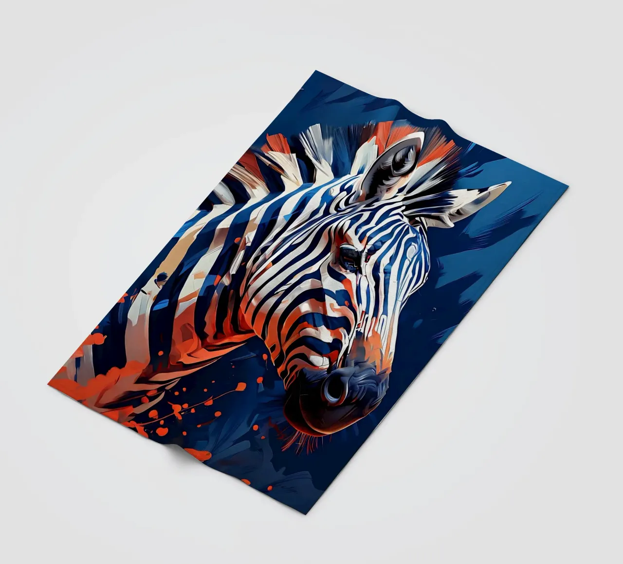 Stile_Zebra_F_1 coperta in pile da Tierisch bunt by LK