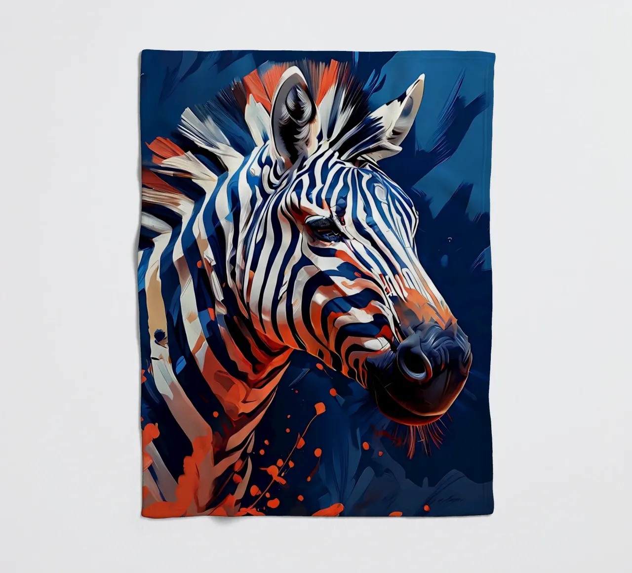 Stile_Zebra_F_1 coperta in pile da Tierisch bunt by LK