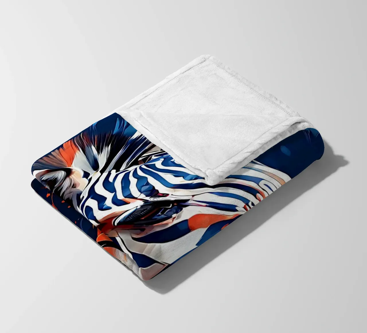 Stile_Zebra_F_1 coperta in pile da Tierisch bunt by LK
