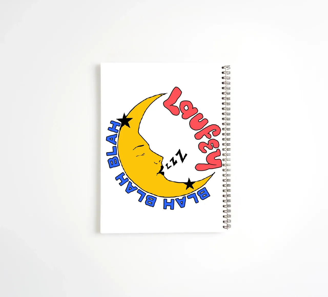 Laufey Blah Blah spiral notebook by carleemiller