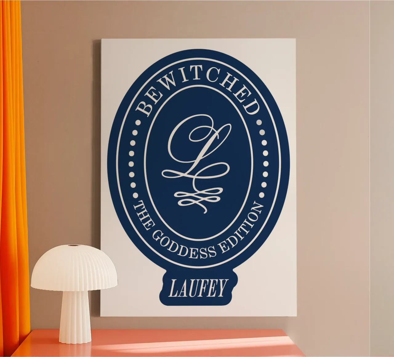 Laufey Emblem Lfy tela con Cornice a cassetta da carleemiller